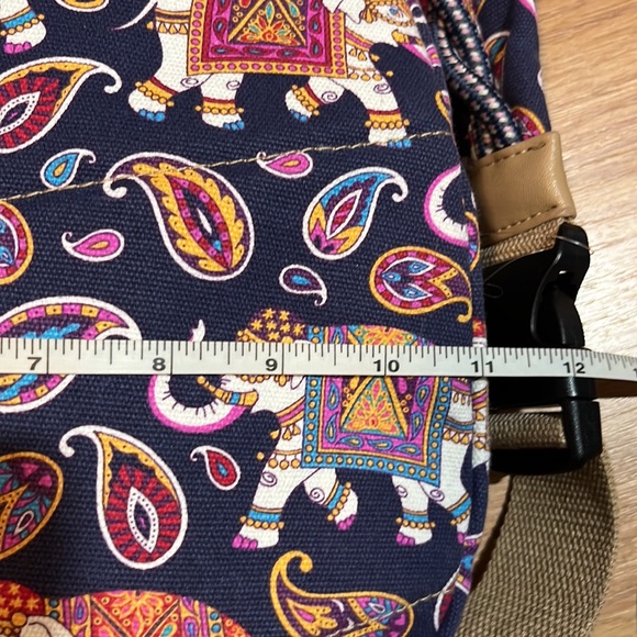 One shoulder Backpack carryall elephant print - Picture 14 of 14